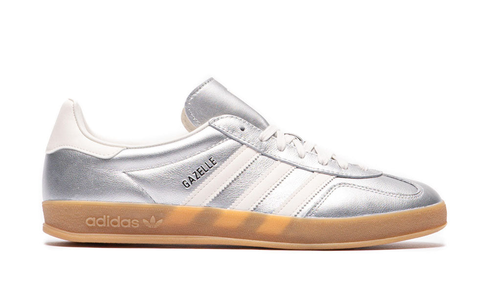 Gazelle Indoor "Silver Metallic Core White"