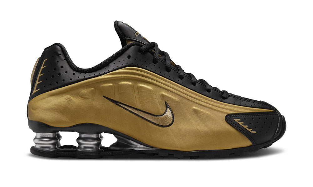Shox R4 "Black Metallic Gold"