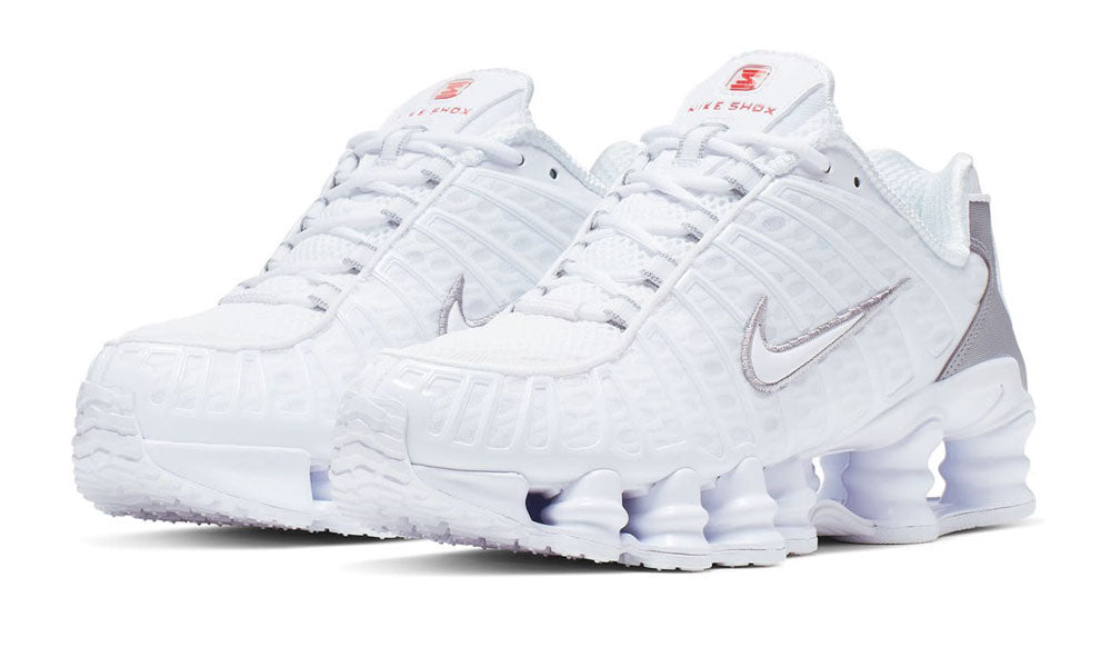 Shox TL "White Metallic Silver Max Orange"