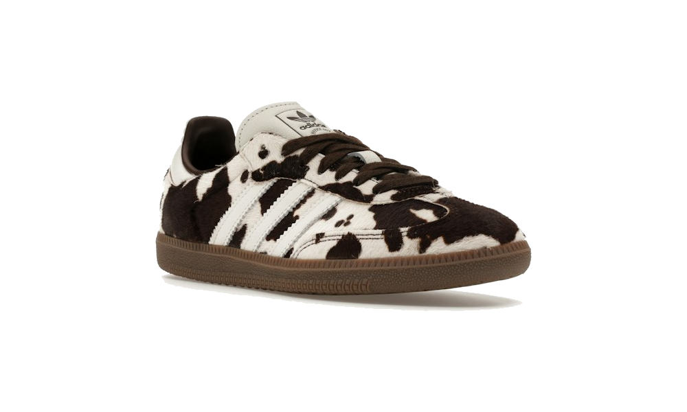 Samba OG "Cow Print Dark Brown White"