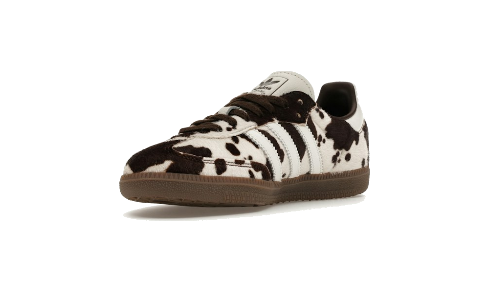 Samba OG "Cow Print Dark Brown White"