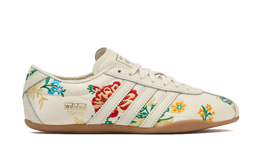 Tokyo "Crew White Floral Embroidery"