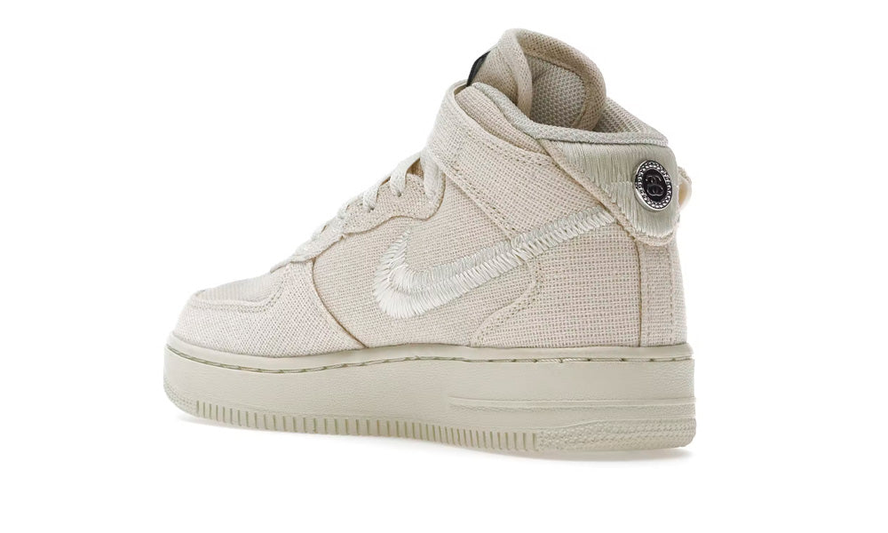 Air Force 1 Mid x Stussy "Fossil Hemp"