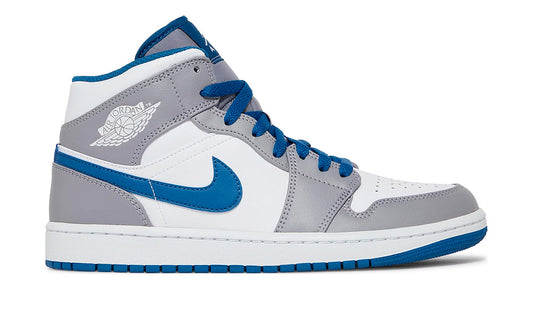 Air Jordan 1 Mid "Cement True Blue"