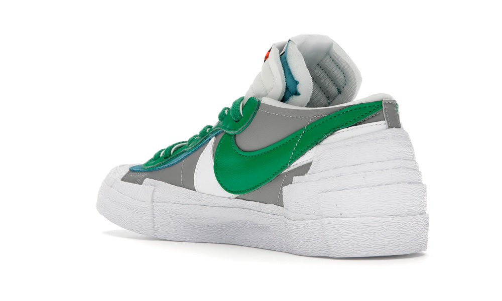 Blazer Low x sacai "Medium Grey Classic Green"