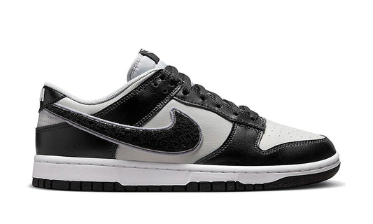 Dunk Low "Chenille Swoosh Black Grey"